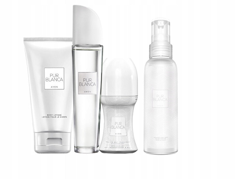Avon Pur Blanca Perfume Gift Set Deodorant Lotion Mist 4pcs