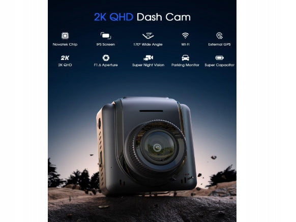 Avylet A1 2K WiFi Car Camera with App, GPS Black Manufacturer code 56995