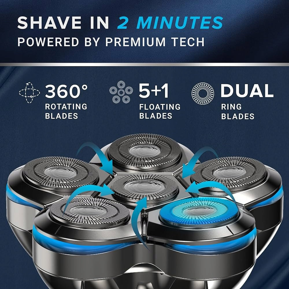 AxiomWarrior Men's Head Shaver Charging time 90 min