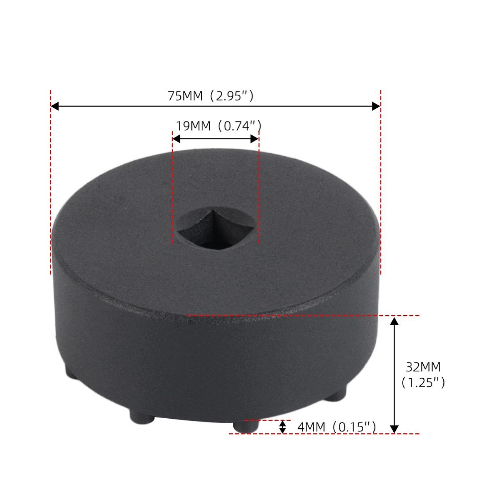 Axle Nut Socket Heavy Duty Sturdy Automotive Accessories Metal Easy Packaging status original