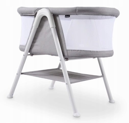 Aya EasyDream Cot and Mattress Set – White/Stone Grey