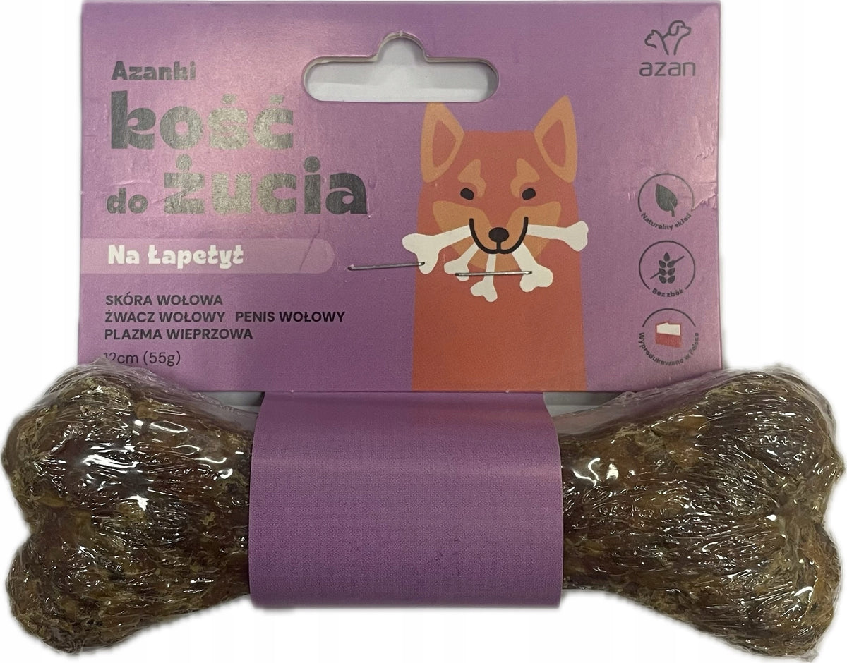 Azanki Appetite Chewing Bone Beef Skin, Beef Penis 12cm
