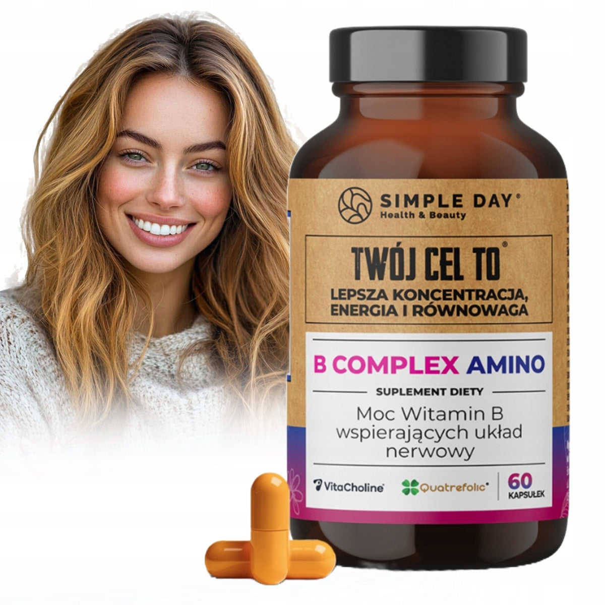 B COMPLEX B-50 B12 B9 Methyl TMG NERVOUS SYSTEM HEART FATIGUE VITAMIN Medical device no