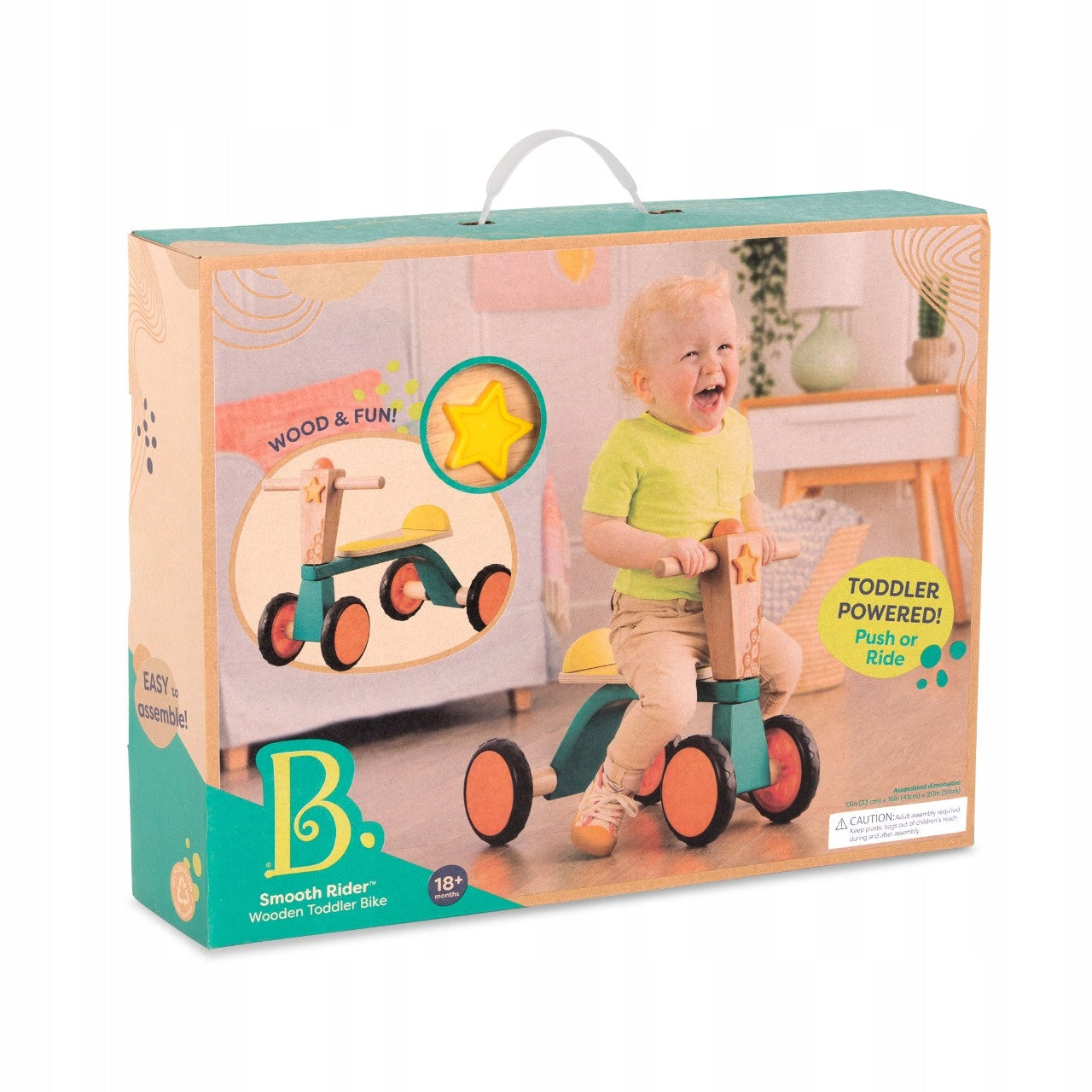 B.Toys Wooden rider Smooth Rider +18mc Brand B.Toys