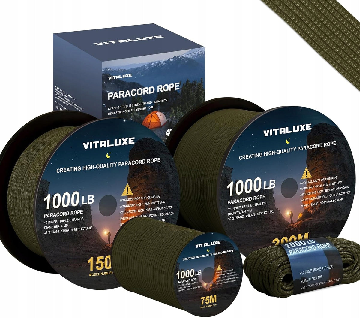 B478/1 Parachute cable VITALUXE 4 mm, 12-wire 300 m