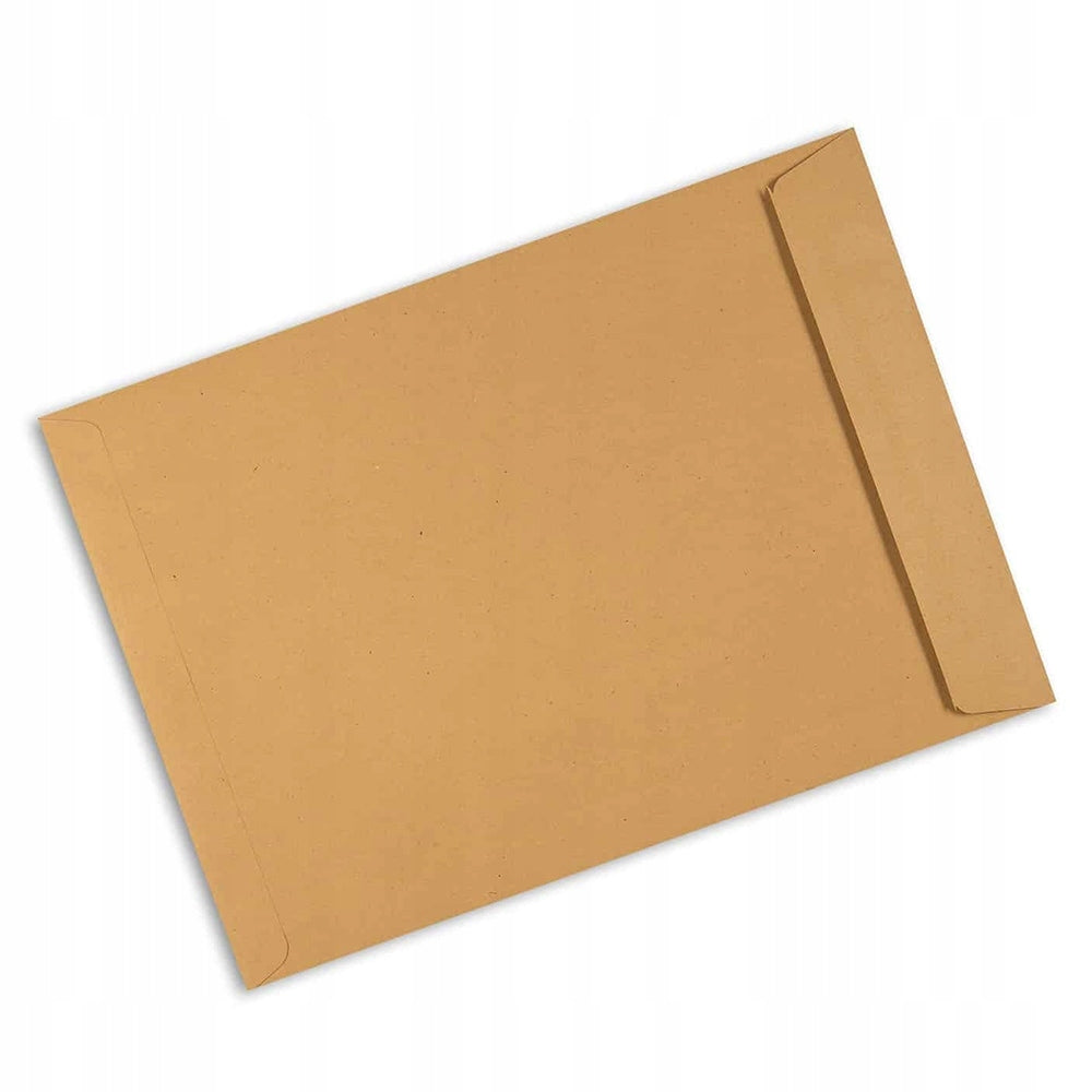 B5 BROWN HK ENVELOPE WITH STRAP, 25 PCS