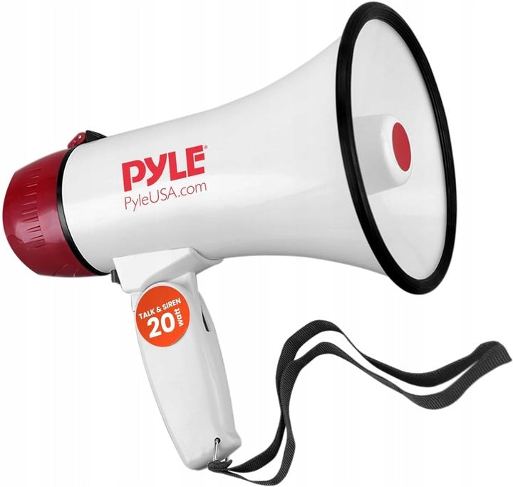 B750 Pyle PMP40 40W megaphone speaker with detachable microphone + 6 batteries Brand Pyle