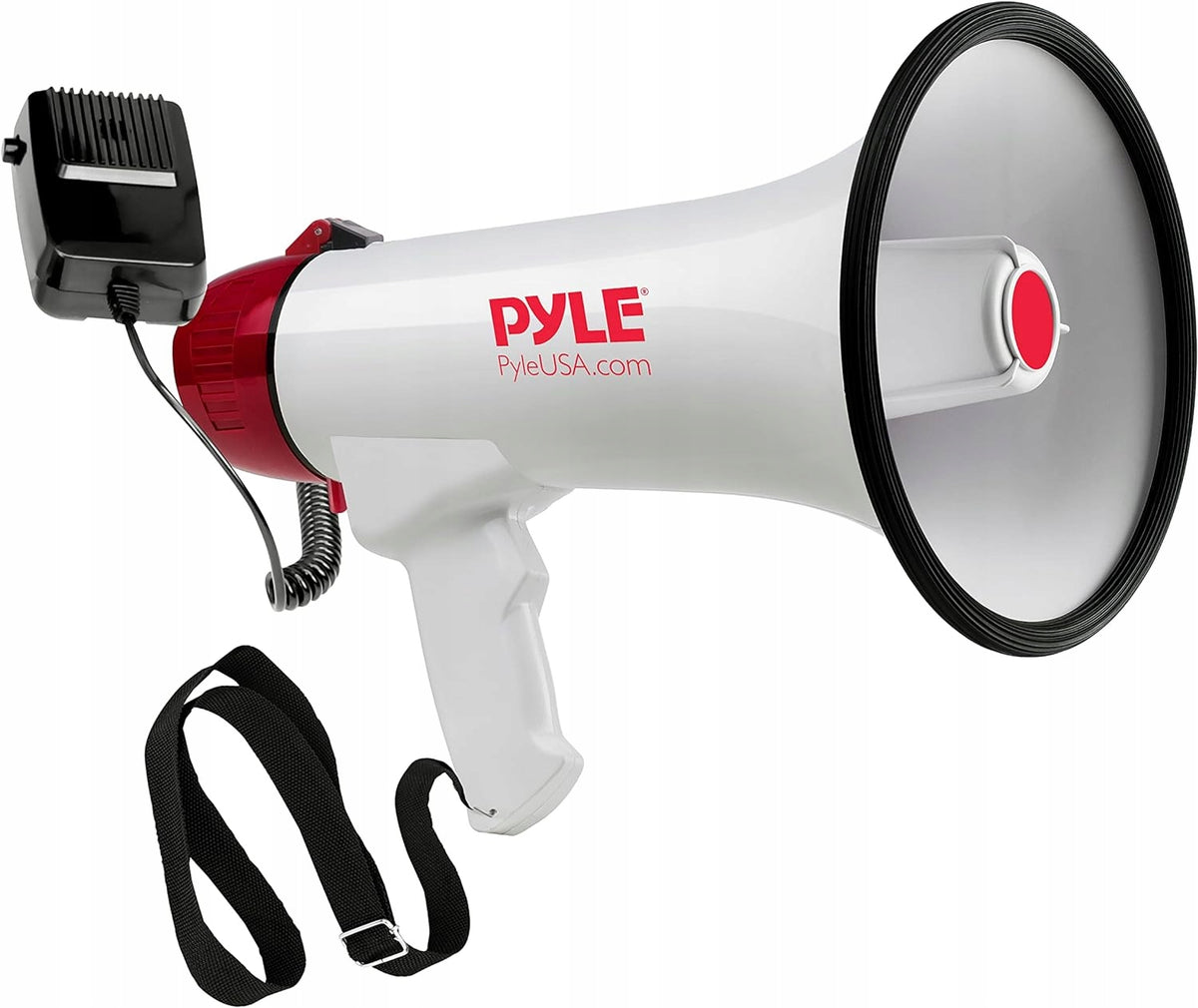 B750 Pyle PMP40 40W megaphone speaker with detachable microphone + 6 batteries