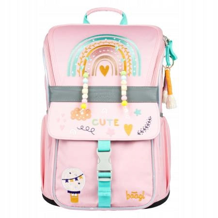 BAAGL 3 SET Zippy Duha růžový: aktovka, penál, sáček Manufacturer code A-34273