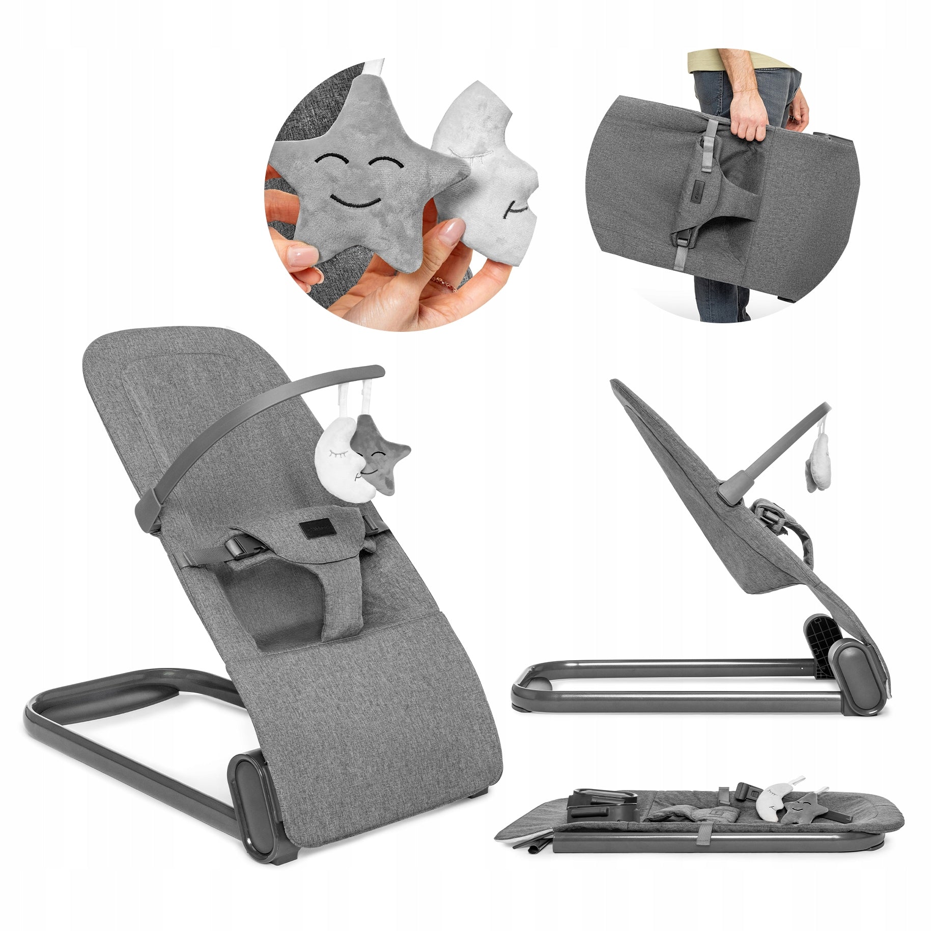 BABY COUCH ROCKER CRADLE COT LIGHTWEIGHT FOLDING Vinbär