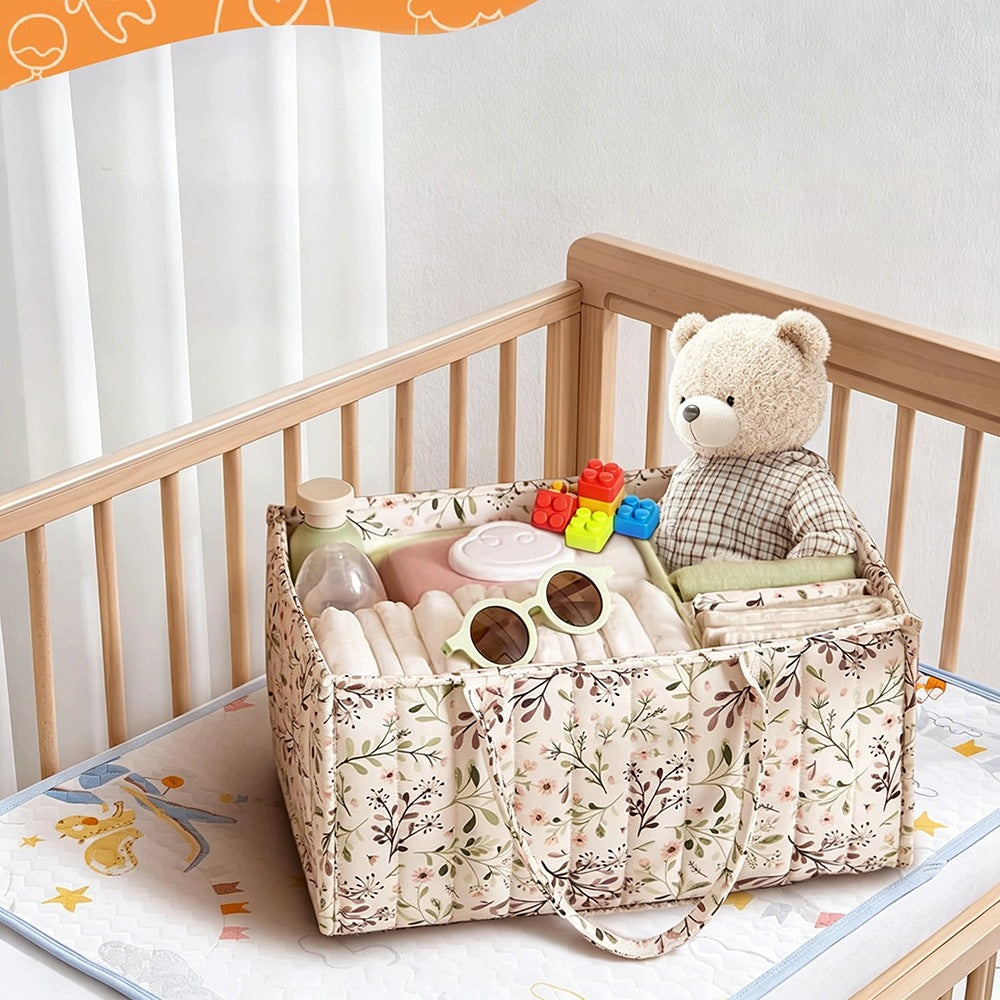 BABY DIAPER ORGANIZER, DIAPER BAG WITH HANDLE Width (longer edge) 25 cm