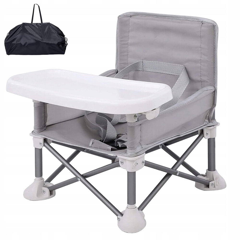 BABY FEEDING CHAIRS FOLDING WITH STORAGE POCKET AND TRAY