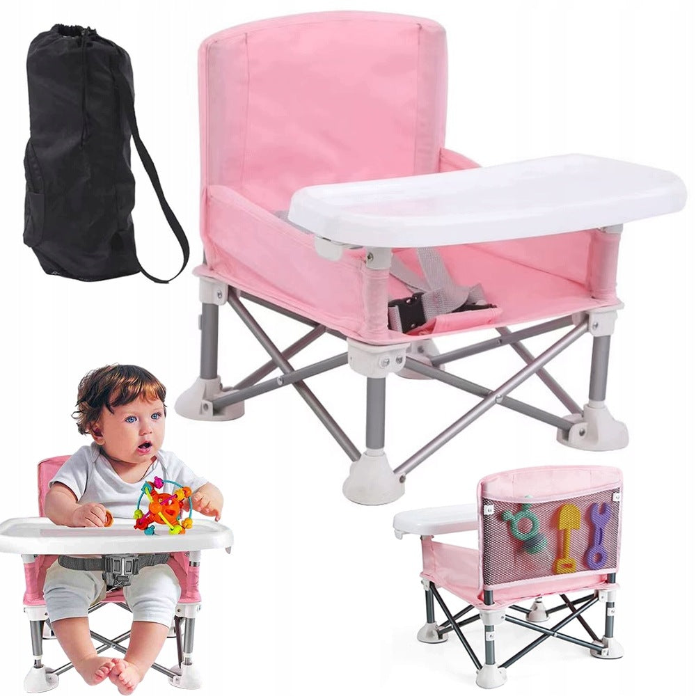 BABY FEEDING SEAT FOLDING CHAIR + TRAY BELTS