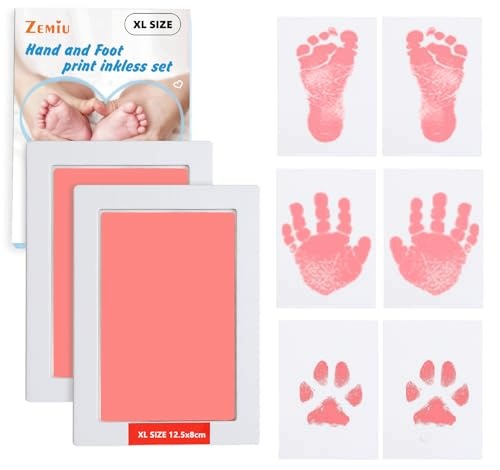 BABY HAND AND FOOTPRINTS SET OF 2 BABY INK PADS Brand no brand