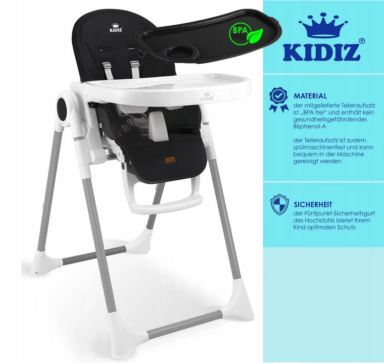 BABY HIGH CHAIR 3IN1 HEIGHT ADJUSTMENT 0-6+ EAN (GTIN) 4260663283233