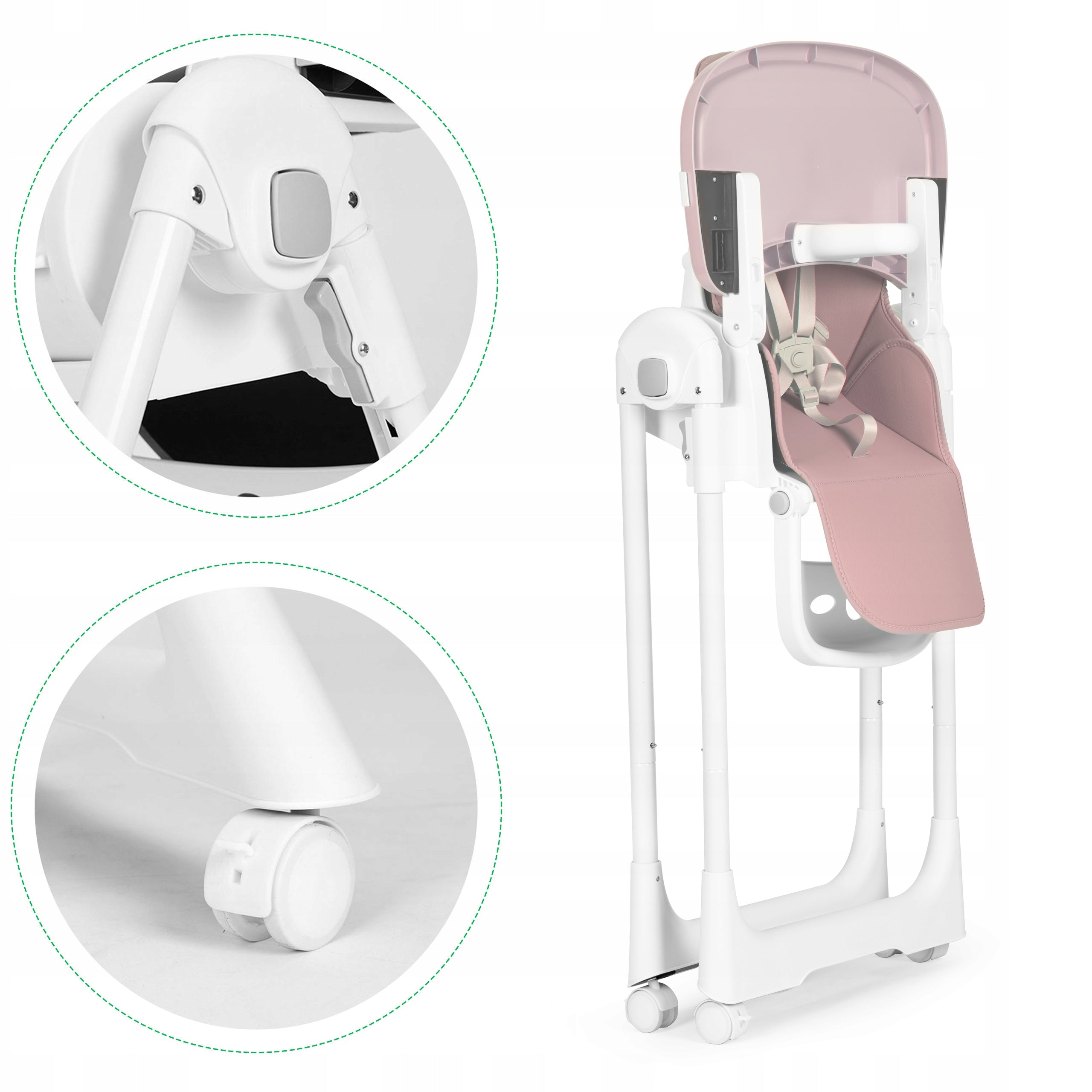 BABY HIGH CHAIR HEIGHT ADJUSTMENT TRAY BELTS Packaging status original
