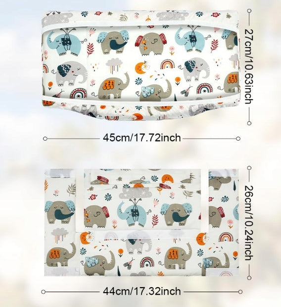 BABY HIGHCHAIR COVER WATERPROOF CUTE ELEPHANTS Manufacturer code POKROWIEC NA KRZESEŁKO STREFAZAKUPÓW