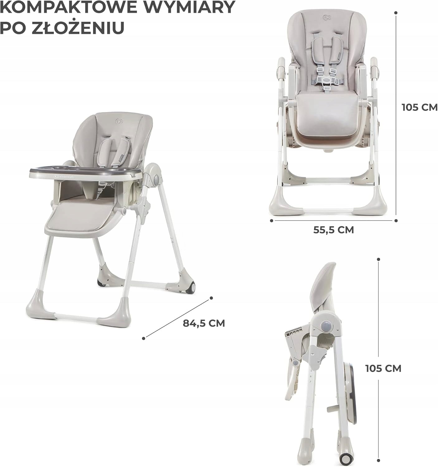 BABY HIGHCHAIR FOLDING ADJUSTABLE BACKREST TRAY Manufacturer code 4650383498626
