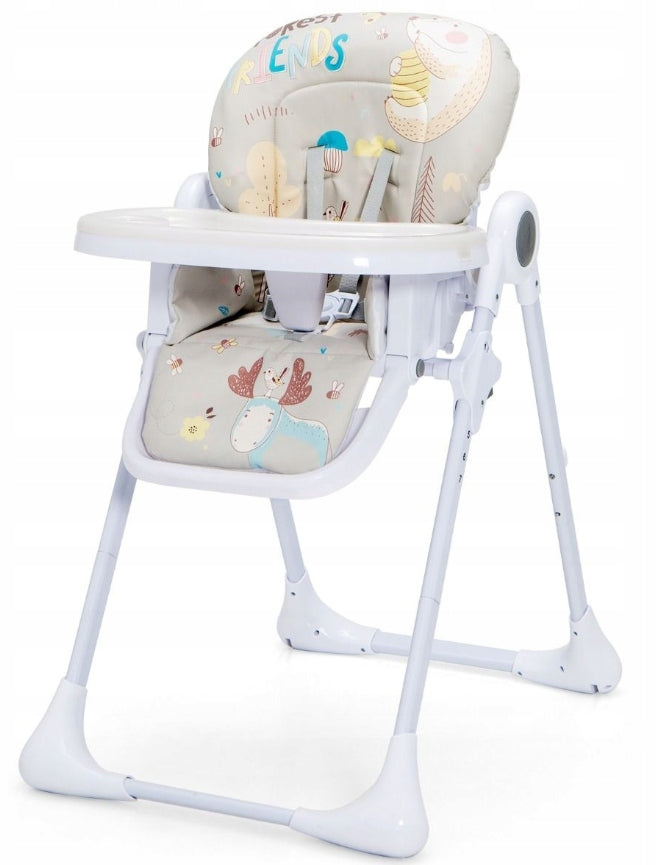 BABY HIGHCHAIR FOLDING WITH TRAY FOOTREST AND 4IN1 BACKREST