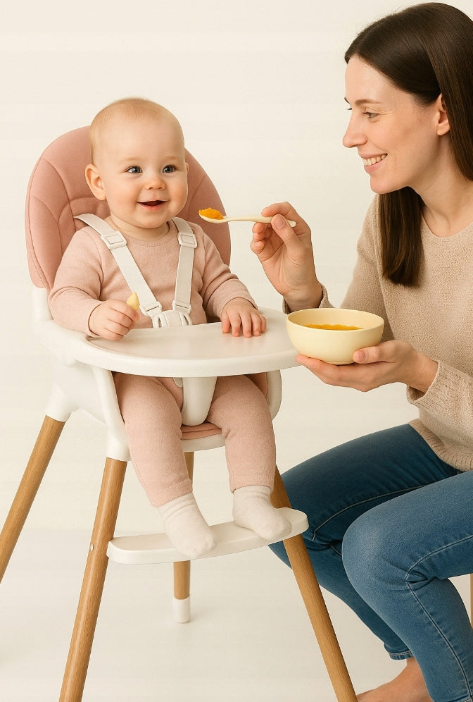 BABY HIGHCHAIR SEAT ADJUSTABLE TRAY PINK 3in1 Brand no brand