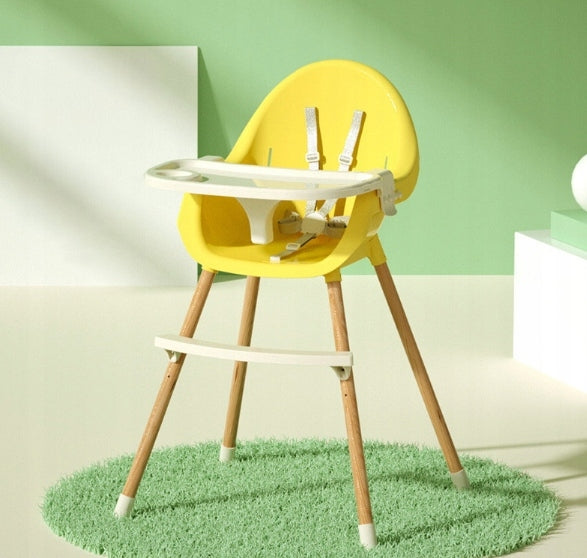 BABY HIGHCHAIR SEAT ADJUSTABLE TRAY YELLOW 3in1 Brand no brand