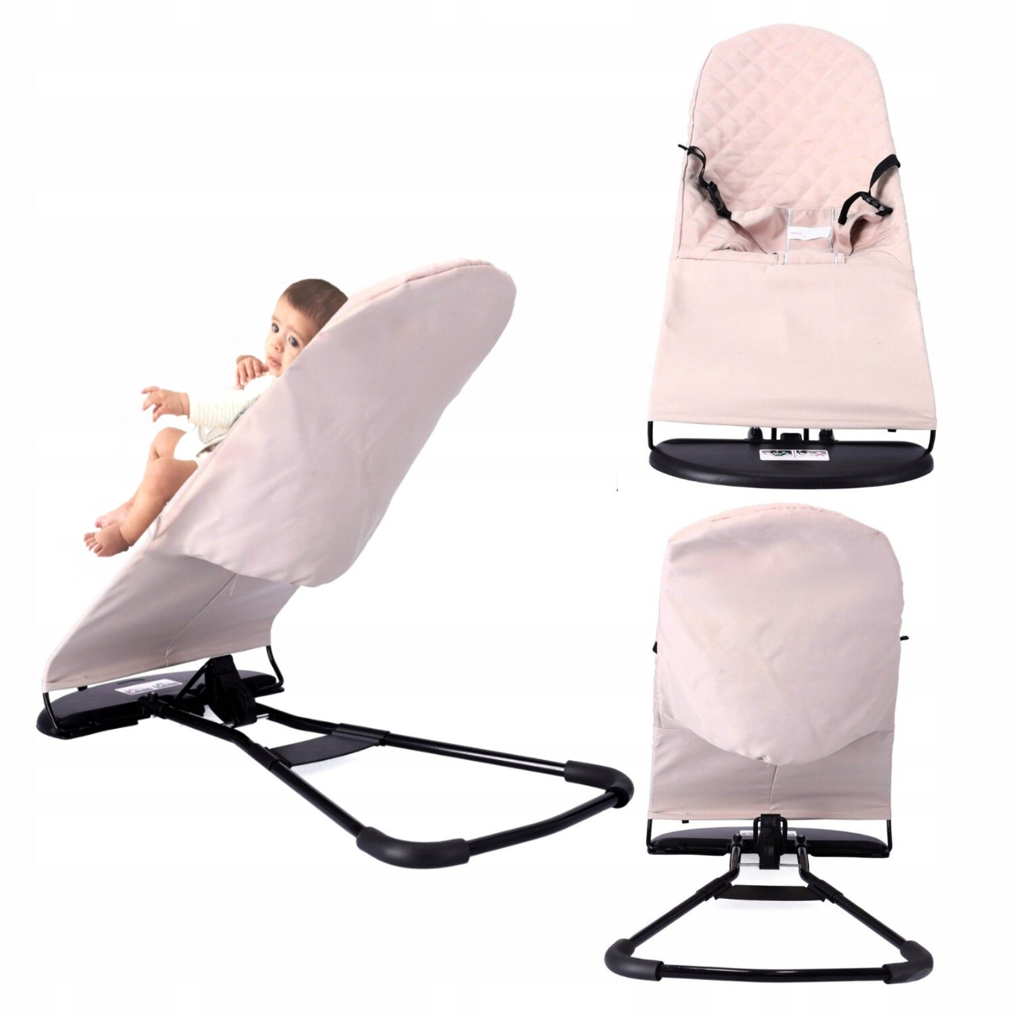 BABY LOUNGER CHILDREN'S ROCKER PINK FOR BABIES ADJUSTABLE