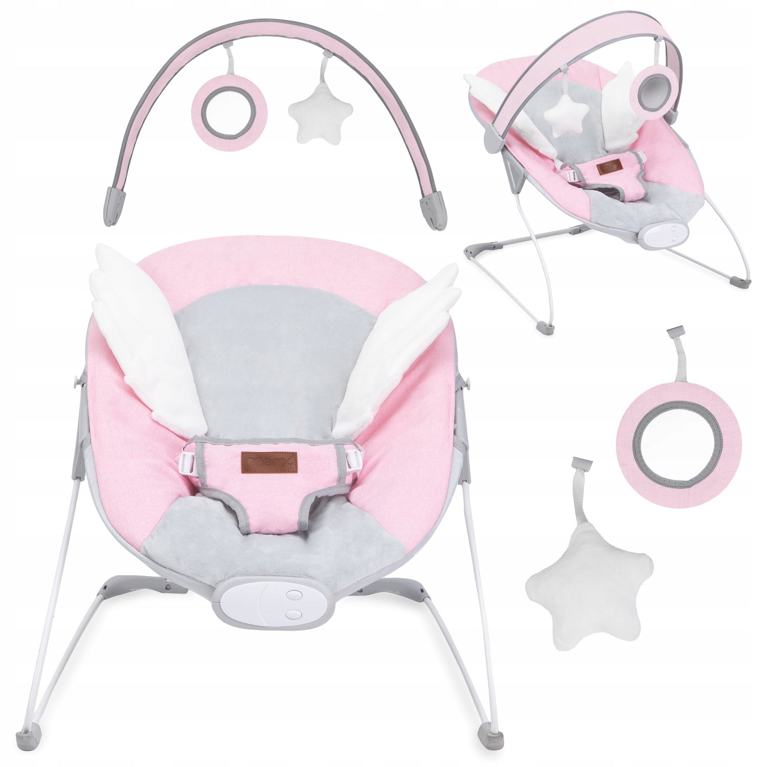 BABY LOUNGER - MoMi TULI PINK - VIBRATION MELODIES TOYS