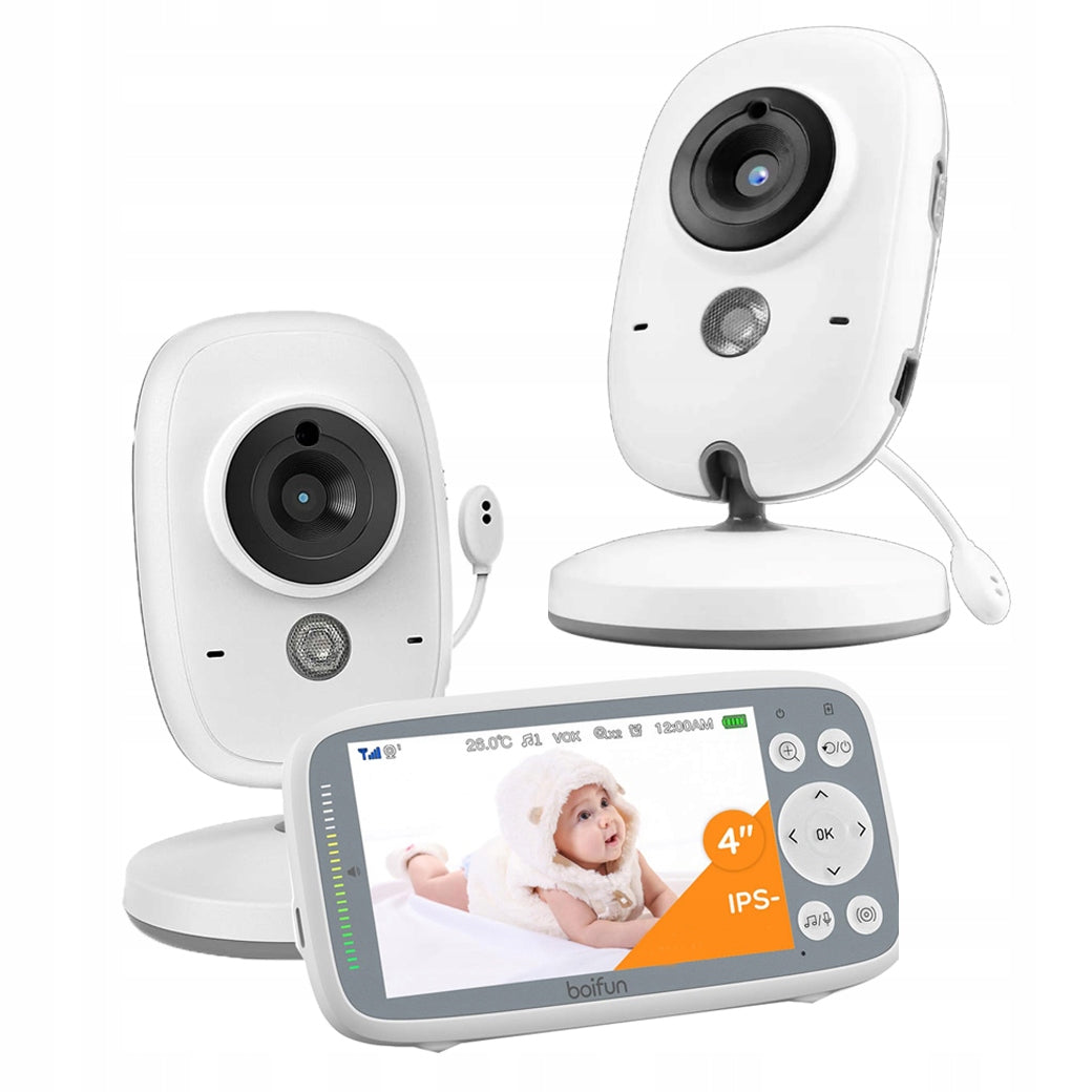 BABY MONITOR 2 CAMERA 3 × ZOOM SCREEN 4" SPLIT LULLABY VIEW