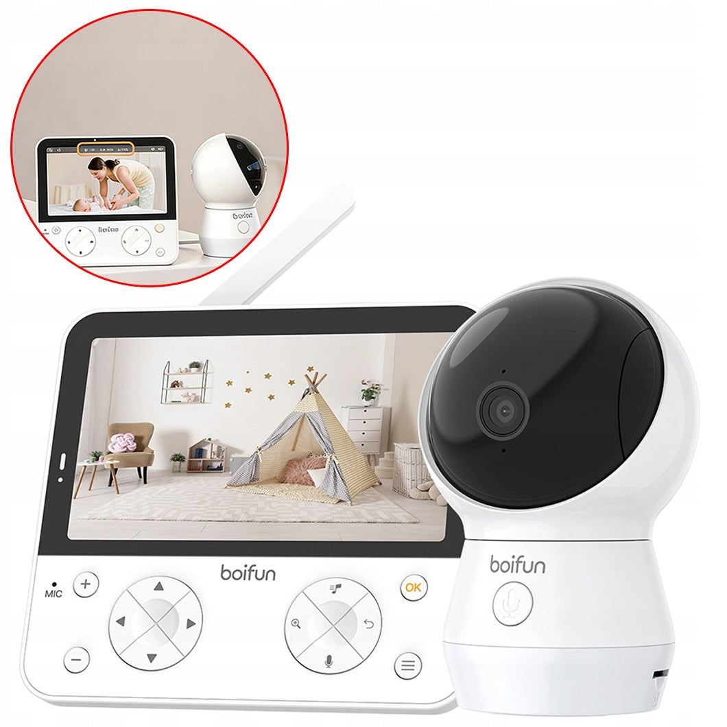BABY MONITOR BABY NANNY ELECTRONIC WIFI 4MPx ROTATING 5.5'' FOR KIDS