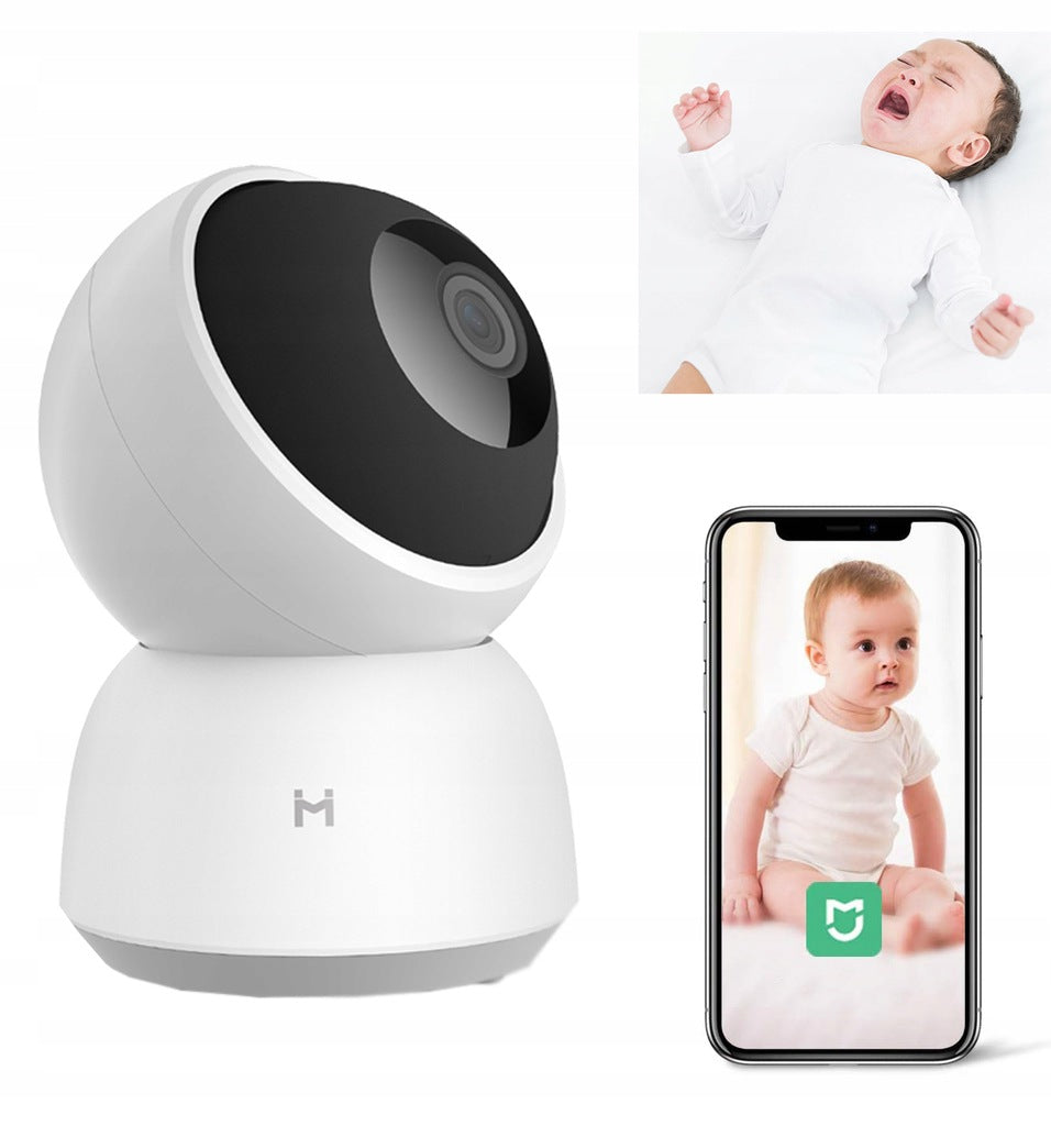 BABY MONITOR CAMERA ROTATING 360° A1 Color white
