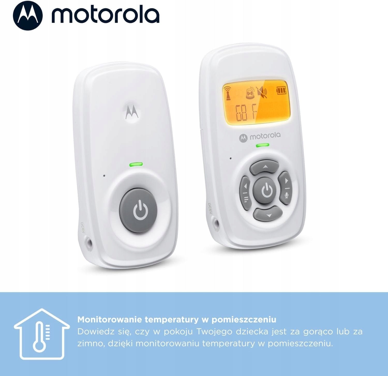 BABY MONITOR ELECTRONIC AUDIO DECT WITH TWO-WAY CONVERSATION AND LCD DISPLAY Manufacturer code elektroniczna124
