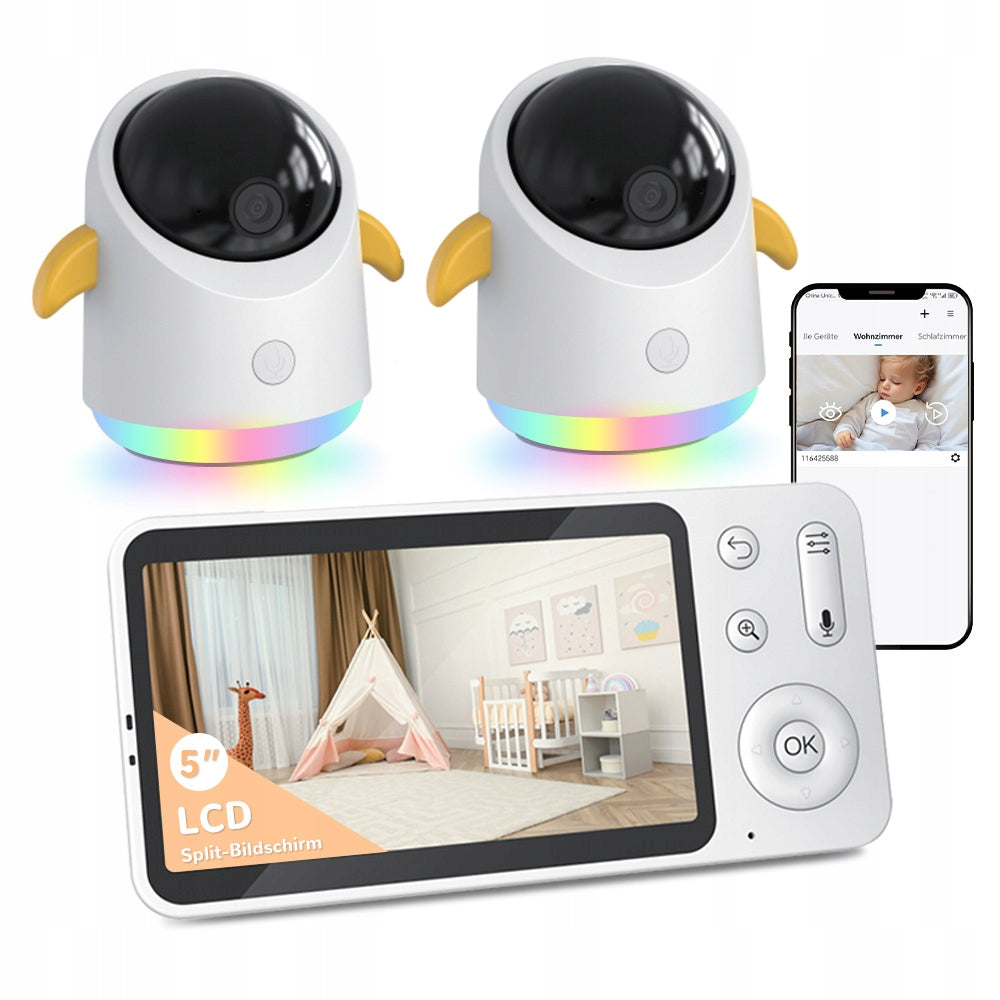 BABY MONITOR ELECTRONIC BABY CAMERA DUAL MODE 3000MAH Packaging status original