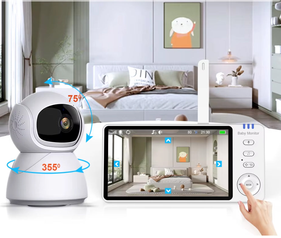 BABY MONITOR ELECTRONIC HD ROTATING BABY CAMERA For Room 400M Manufacturer code NIANIA ELEKTRONICZNA FULL HD KAMERA OBROTOWA