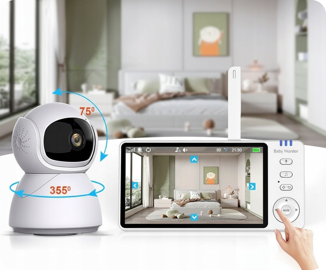 BABY MONITOR ELECTRONIC HD ROTATING CAMERA FOR BABY Room 400M HOLDER Manufacturer code Navsen NV97