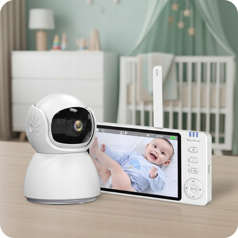 BABY MONITOR ELECTRONIC HD ROTATING CAMERA FOR BABY Room 400M HOLDER Packaging status original