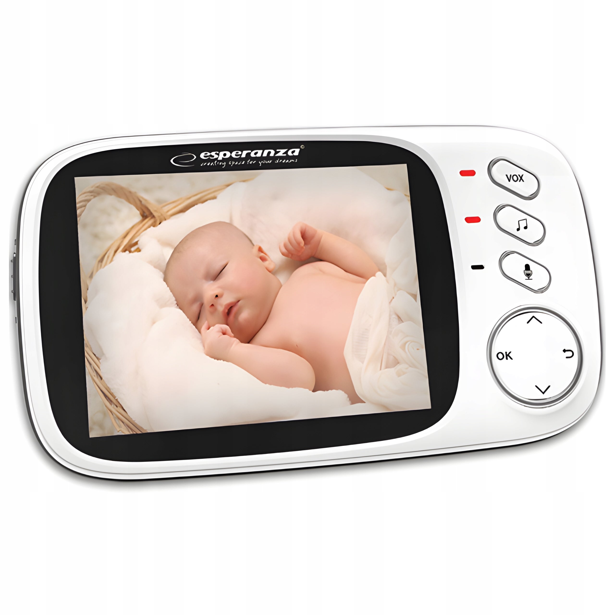 BABY MONITOR ELECTRONIC HOME NIGHT MODE BABY CAMERA VIVID HD LCD Polish PL Color white