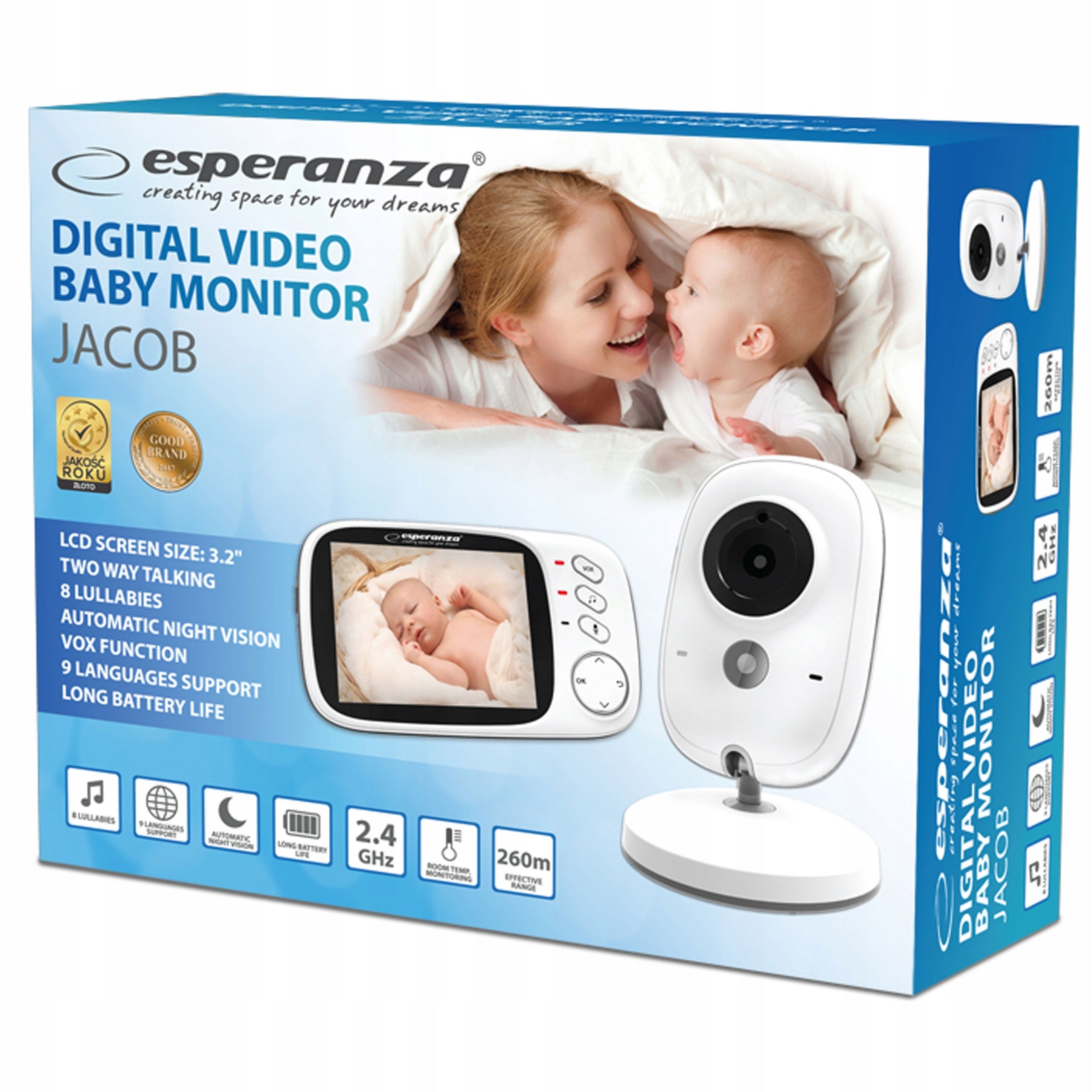 BABY MONITOR ELECTRONIC LIVE CAMERA LCD NIGHT MODE LCD SCREEN WITH MICROPHONE Kind electronic nanny