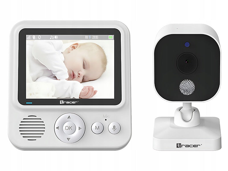 BABY MONITOR ELECTRONIC LIVE IMAGE HD CAMERA AND MONITOR NIGHT MODE LULLABIES Manufacturer code TRAKAM47934