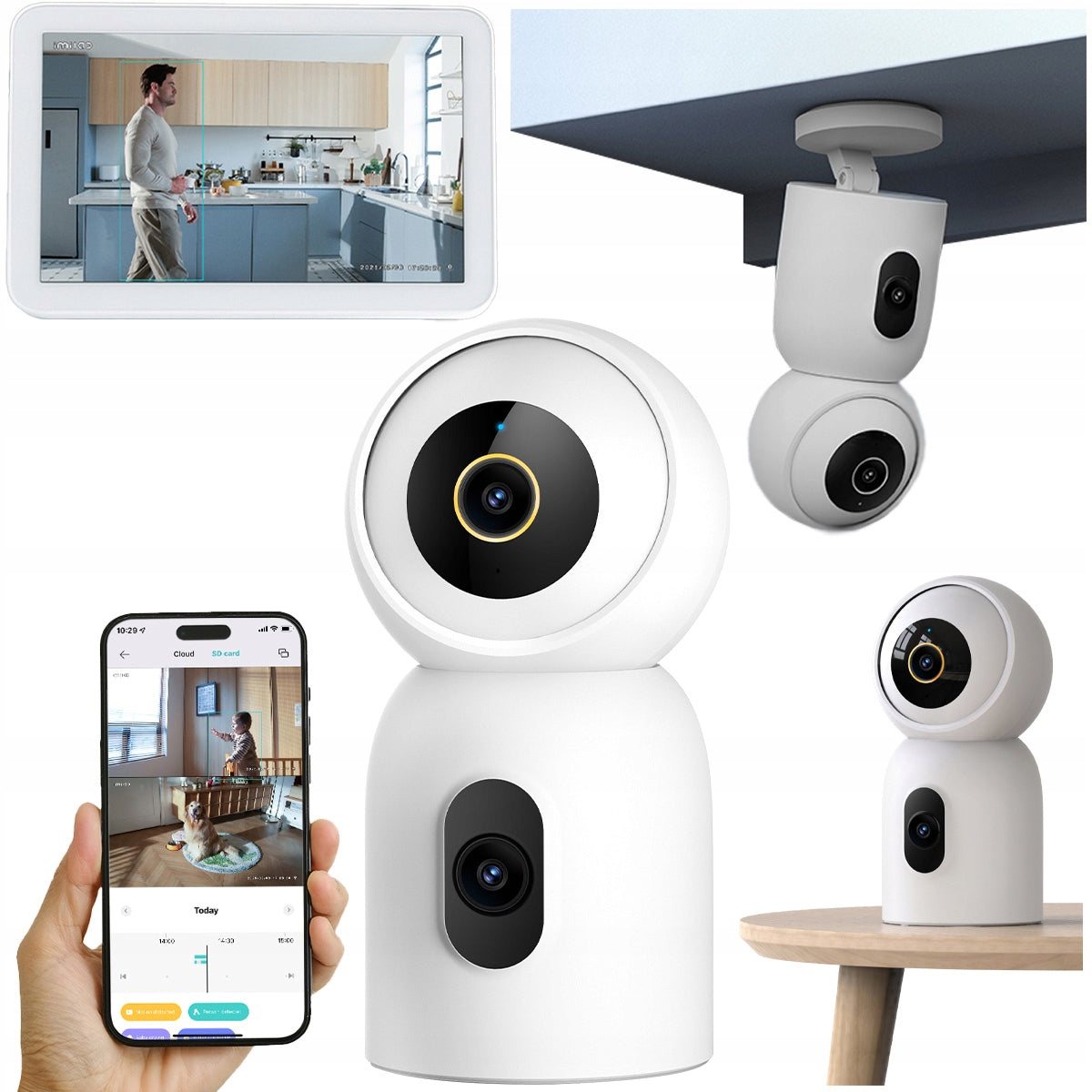 BABY MONITOR ELECTRONIC ROTARY IP CAMERA detects crying IMILAB C30 Dual