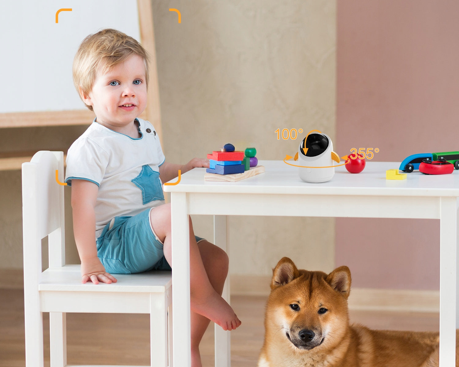 BABY MONITOR ELECTRONIC ROTATING WIFI 2MPx 1080P 4X ZOOM 4.3" LCD NIGHT MODE Packaging status original