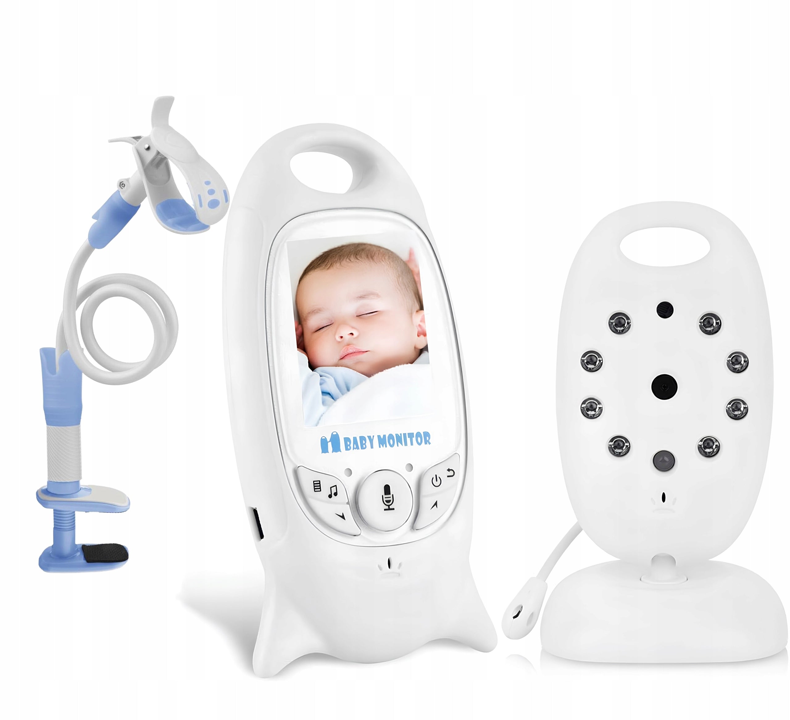BABY MONITOR ELECTRONIC VIDEO LCD CAMERA NIGHT MODE WITH Bracket