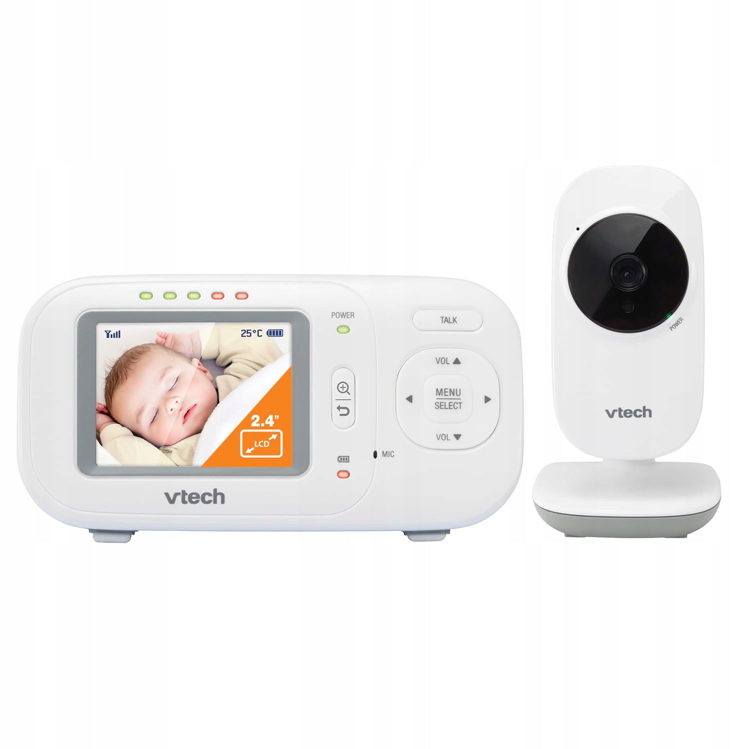 BABY MONITOR ELECTRONIC VIDEO LCD CAMERA VTECH VM2251 Color white