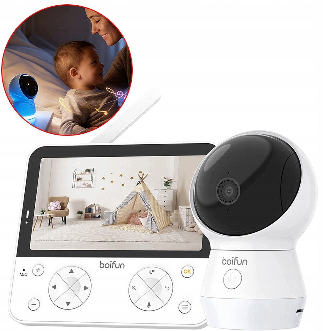 BABY MONITOR ELECTRONIC WIFI BABY MONITOR 4MPX ROTATING PTZ 360° SCREEN 5.5"