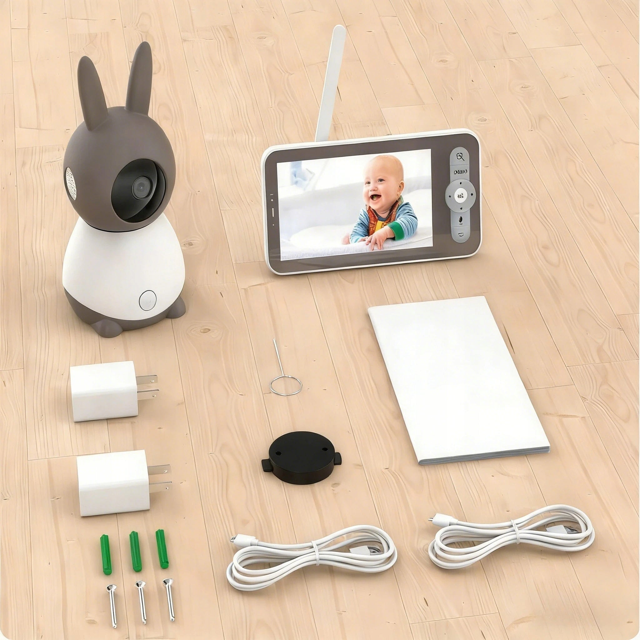BABY MONITOR Feegar LCD ROTATING CAMERA 5'' 5000mAh ZOOM Recording Packaging status original