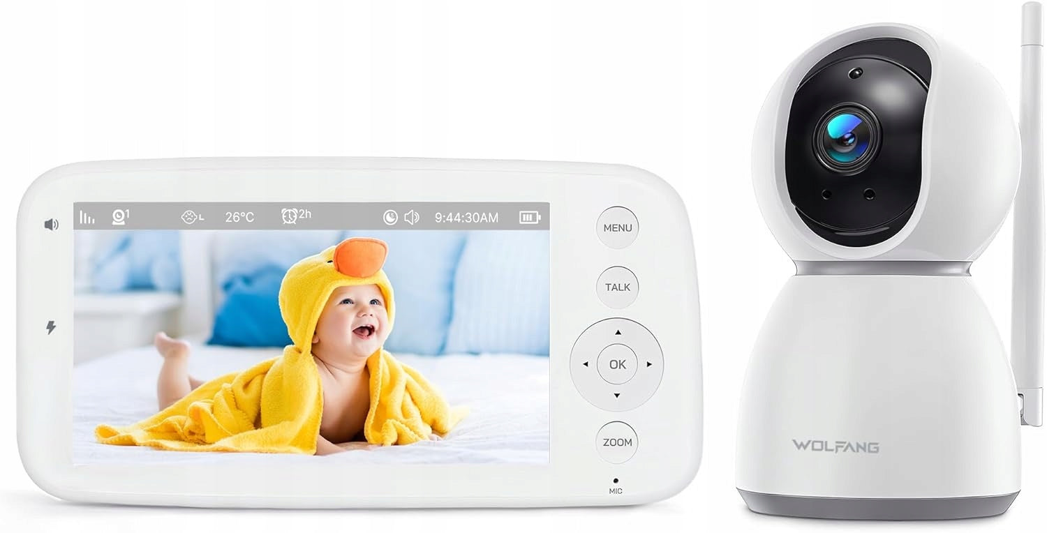 BABY MONITOR HD 1080P SCREEN 5” WOLFANG WB03 BABY MONITOR 5"