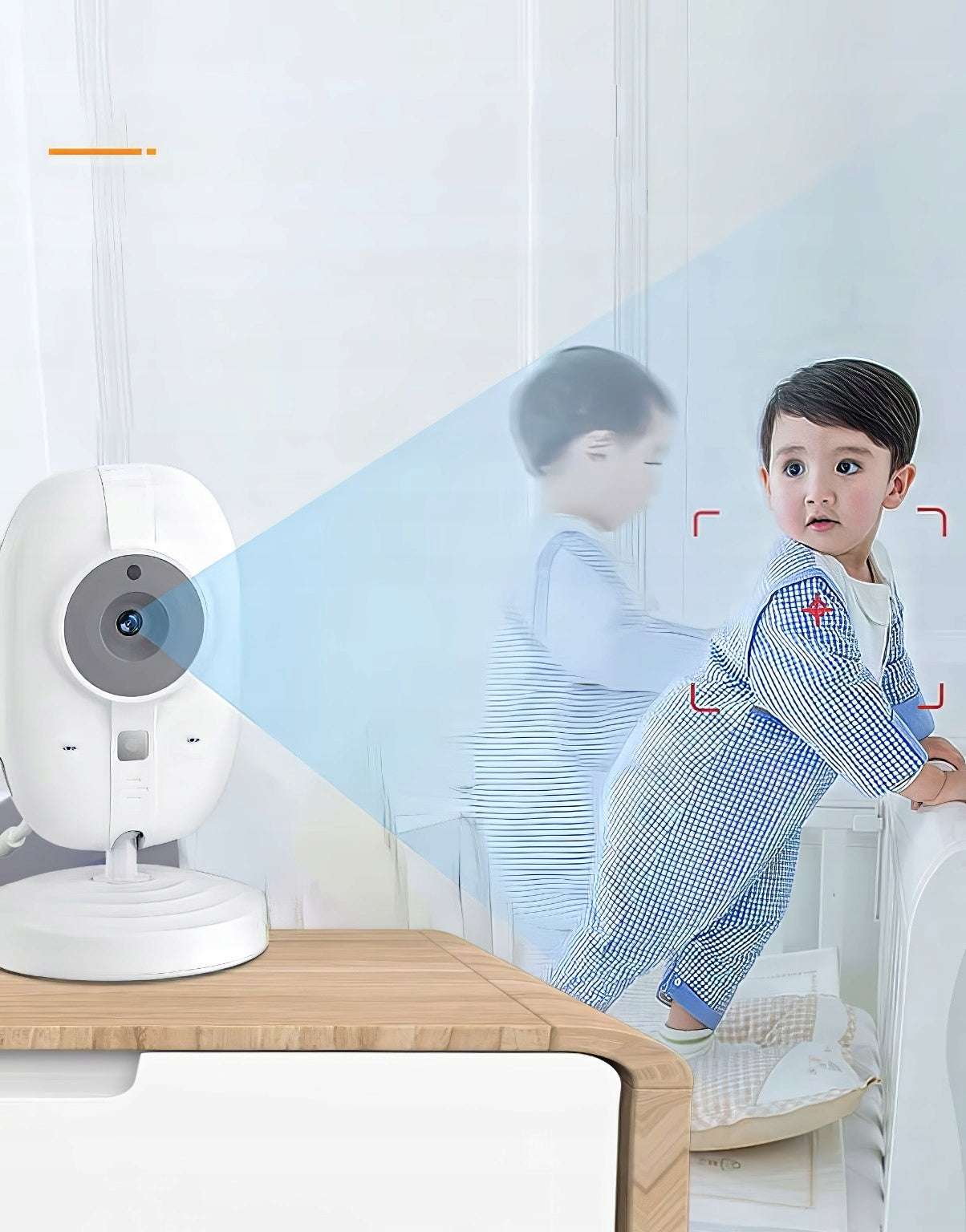 BABY MONITOR HD CAMERA NIGHT MODE LIVE WIFI WIRELESS LCD Batteries included yes