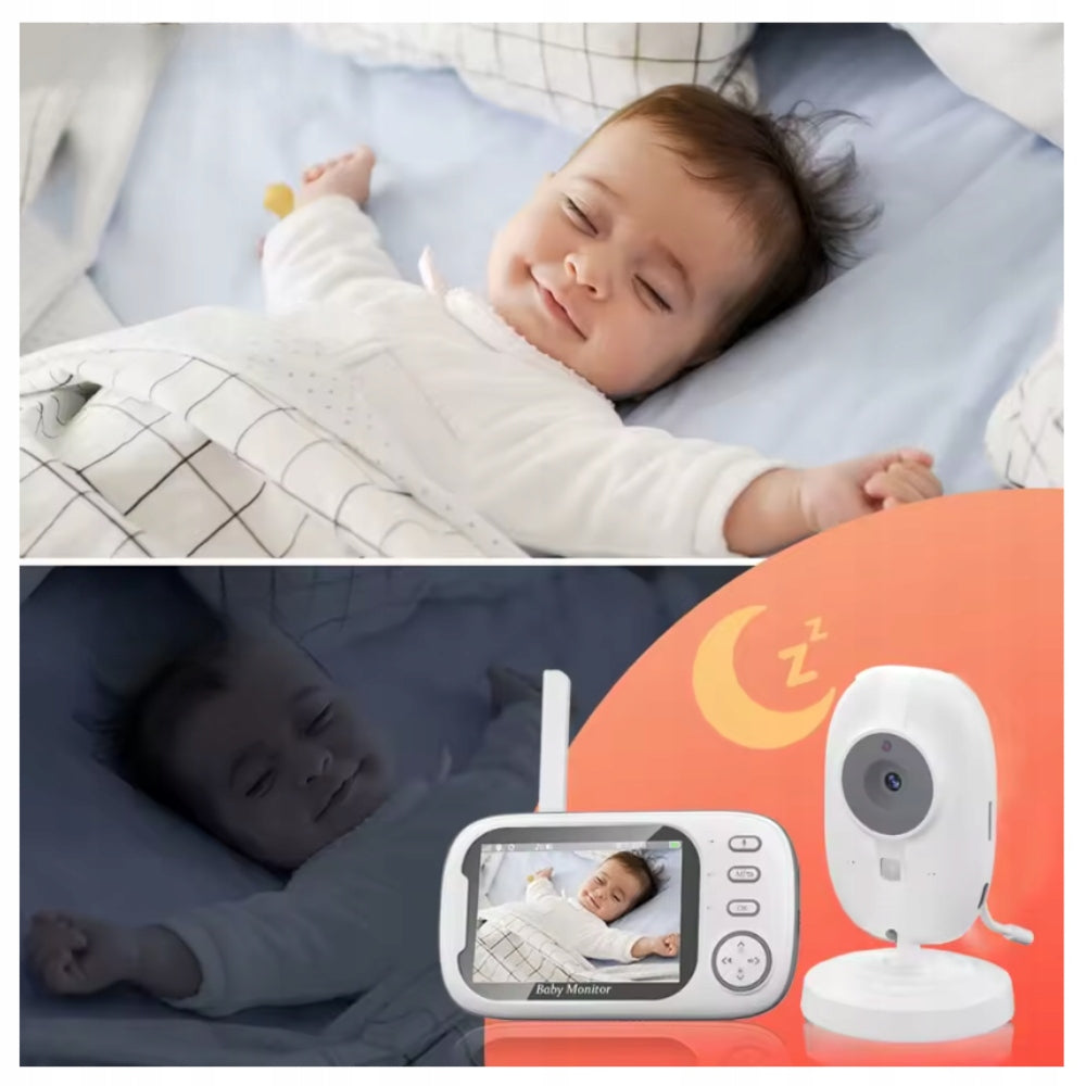 BABY MONITOR HD HOME CAMERA TEMPERATURE MONITOR 100m RANGE 1280p Manufacturer code elektryczna niania kamera hd na żywo