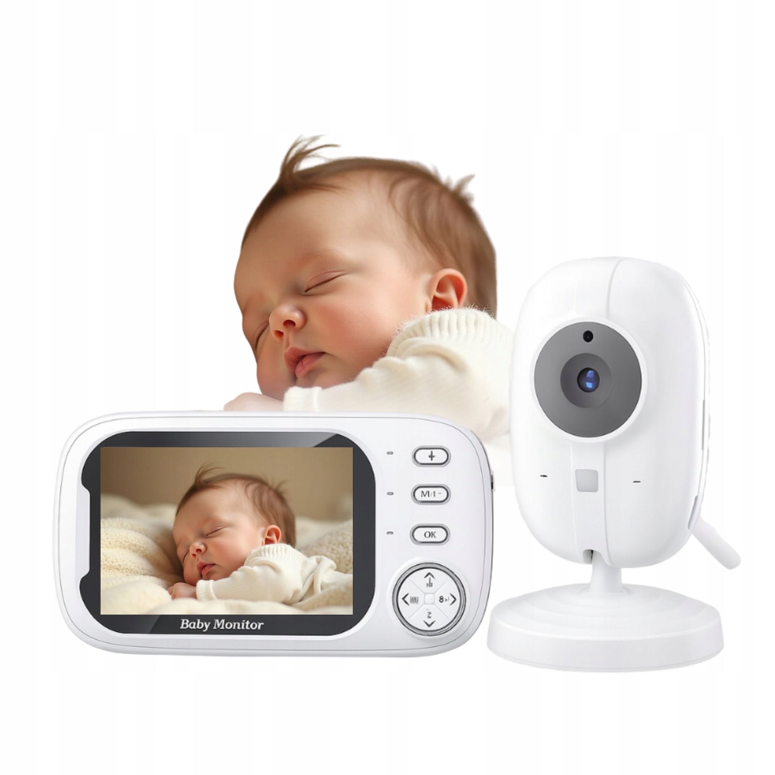 BABY MONITOR HD HOME CAMERA TEMPERATURE MONITOR 100m RANGE 1280p