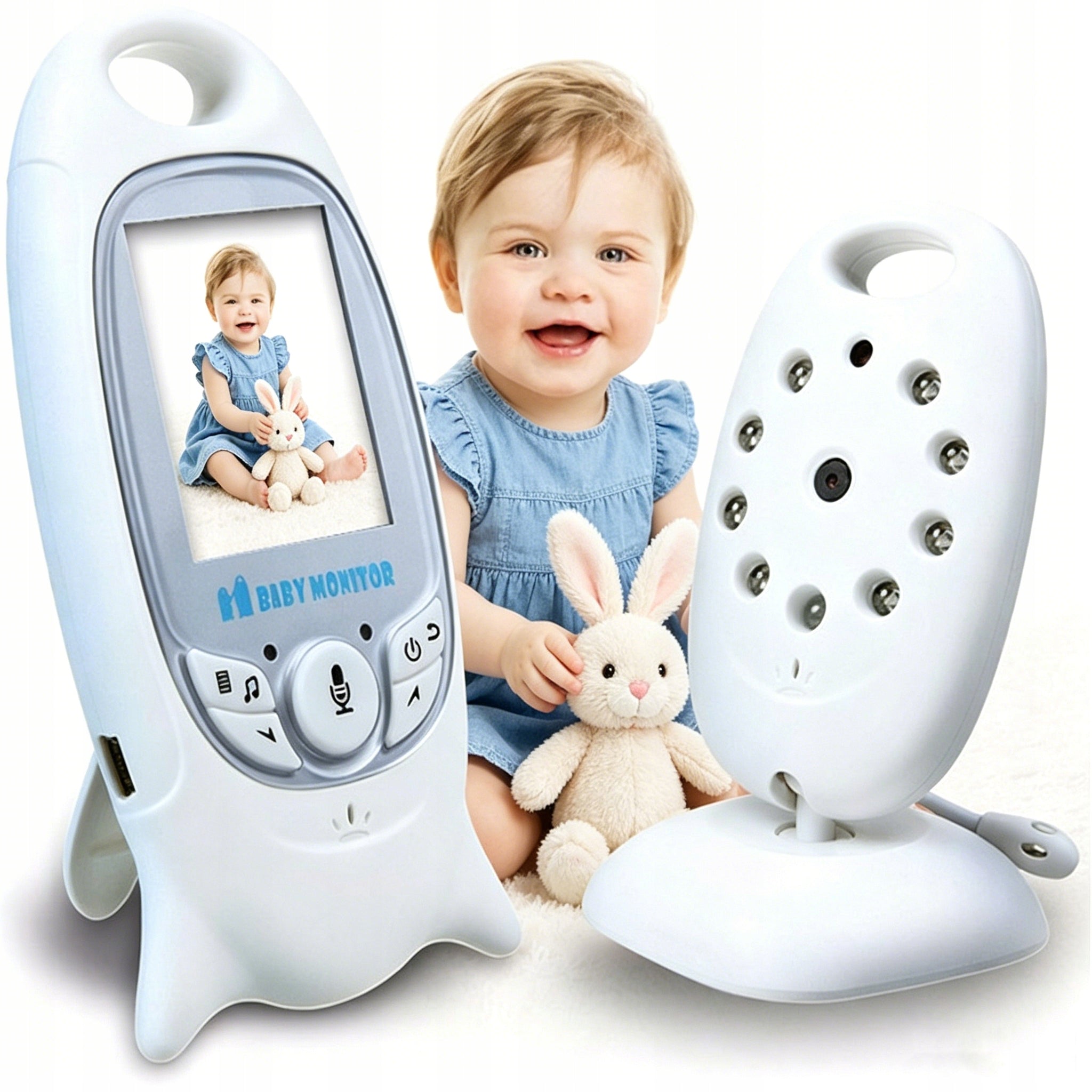 BABY MONITOR LIVE CAMERA NIGHT MODE THERMOMETERLCD HD NIGHT MODE