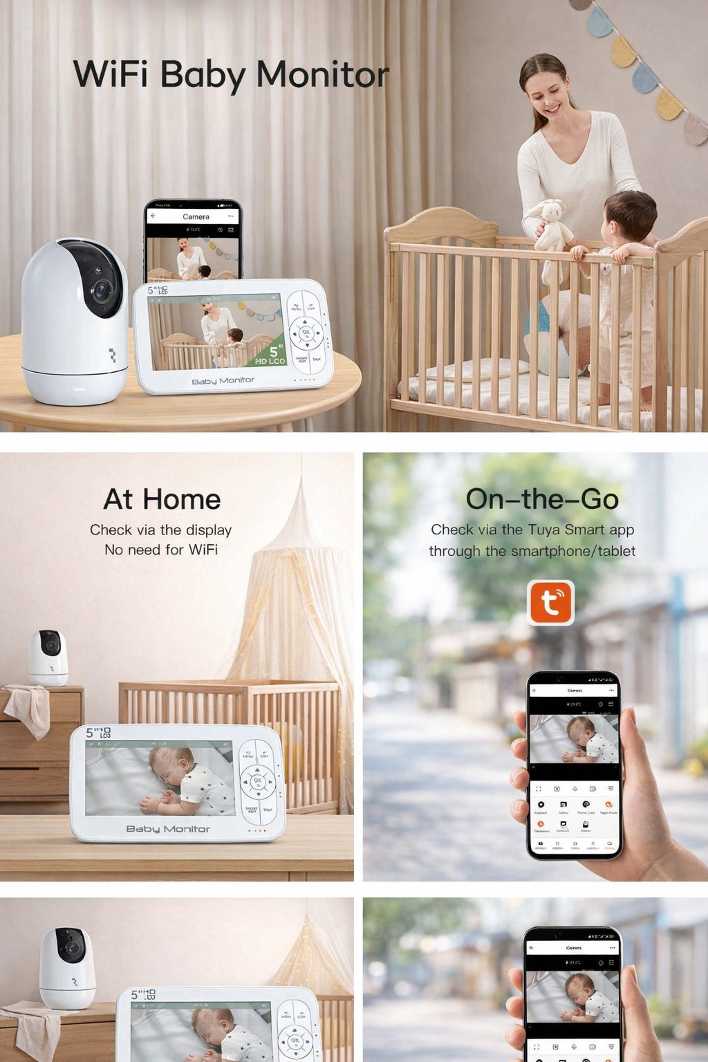 BABY MONITOR Reach BM-6 HD WiFi BABY MONITOR Packaging status original
